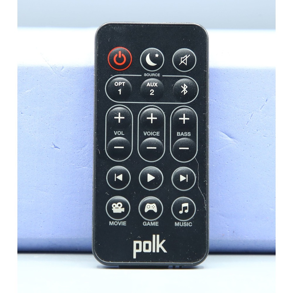 Polk Audio Signa Solo Soundbar Remote Control RE1702-1 Black OEM Replacement